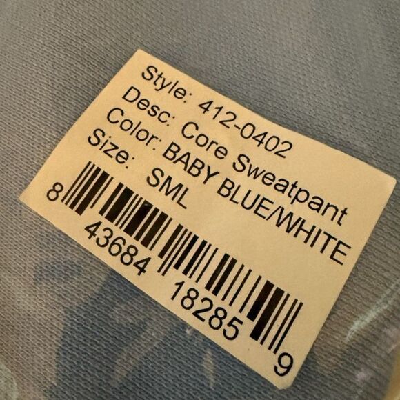 NWT ROKIT Core Sweatpants in Baby Blue size S - Picture 7 of 9